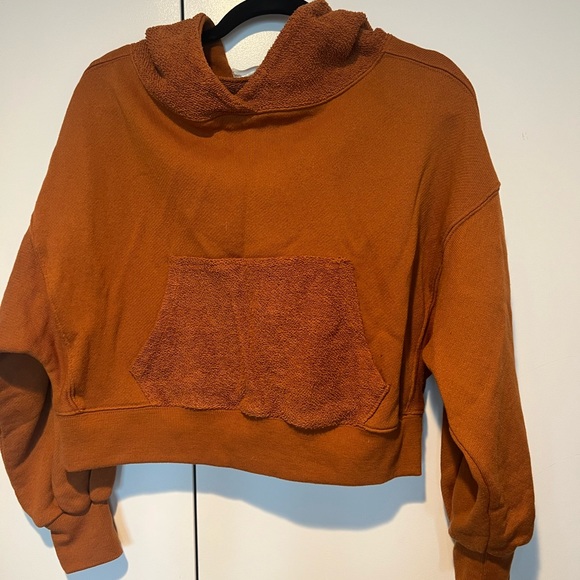 Cropped hooded Sweatshirt (Copper/Orange) - Picture 5 of 5